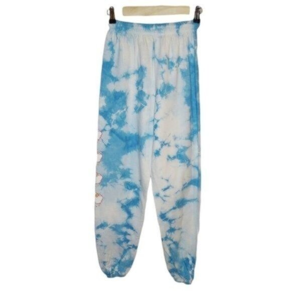 BSR By Samii Ryan Tie Dye Cloud And Star Print Joggers Blue Size Small - Picture 2 of 5
